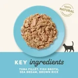 Applaws Premium Natural Katzenfutter Nass Thunfischfilet mit Seebrasse in Brühe (12x70g)