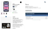 starmobile: Apple iPhone 11 +  20 € Amazon Gutschein  + o2 Basic 25 30 GB LTE für 24,99 € / Monat + 49,89 € einmalig