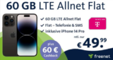 60 GB Telekom Allnet Flat eSim Möglich für 49,99€ mtl. (keine AG!) + Apple iPhone 14 Pro (34,99€) = 8,57 € Effektive Kosten pro Monat