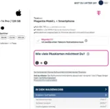 starmobile: Apple iPhone 14 Pro + Magenta Mobil L 40 GB Datenvolumen für 69,95 € / Monat + 164,90 € einmalig