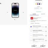 DEINHANDY: Apple iPhone 14 Pro + Vodafone Smart XXL Spezial 110 GB LTE für 59,99 € / Monat + 89,94 € einmalig