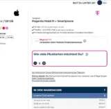 starmobile: Apple iPhone 14  + Telekom Magenta Mobil M 20 GB Datenvolumen für 59,95 € / Monat + 74,90 € einmalig