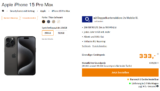 Saturn Tarifwelt: Apple iPhone 15 Pro Max + 2x o2 Mobile XL 280 GB 5G für 49,98 € / Monat + 372,99 € einmalig