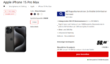 MediaMarkt Tarifwelt: Apple iPhone 15 Pro Max + 2x Mobile Unlimited on Demand 5G für 59,98 € / Monat + 99,97 € einmalig