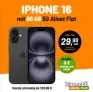 Apple iPhone 16 mit 80 GB Vodafone 5G Allnet Flat für nur 5,03€ effektiv im Monat