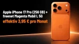 MediaMarkt Tarifwelt: Apple iPhone 17 Pro (256 GB) + freenet Magenta Mobil L 5G für 49,95 € / Monat + 144,94 € einmalig