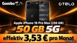 Gomibo: Apple iPhone 18 Pro Max (256 GB) + otelo Vodafone Allnet-Flat 50 GB 5G für 19,99 € / Monat + 1.253,95 € einmalig