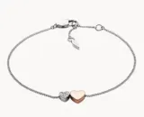 Fossil Armband Sutton Duo Hearts Edelstahl für 15,50  € inkl. Versand