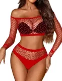 Avidlove Damen Dessous-Sets Fischnetz (3 Farben) für 4,79 € inkl. Prime-Versand (statt 7,99 €)