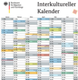 Gratis: Interkultureller Kalender 2025 (A1 Format 594 x 841 mm) kostenlos bestellen (bis zu 25 Stück)