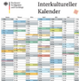 Gratis: Interkultureller Kalender 2025 (A1 Format 594 x 841 mm) kostenlos bestellen (bis zu 25 Stück)