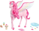 BARBIE Ein Verborgener Zauber Pegasus – Interaktives Spielzeug mit Lichtern und Geräuschen