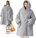 BEDSURE Hoodie Decke mit Ärmeln 😍 Kuschelpullover