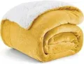 Bedsure Sherpa Decke in Gelb (130×150 cm) ab 11,29 € inkl. Prime Versand (statt 16,14 €)
