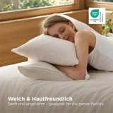 BEDSURE Musselin Kissenbezug 40 x 80 2er Set (4 Farben)