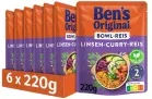 BEN’S ORIGINAL™ Express Bowl-Reis Linsen Curry (6x220g) ab 8,65 € inkl. Prime-Versand (statt 13,74 €)