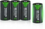BEVIGOR 10000mAh D Akkus Typ D wiederaufladbare NI-MH Batterie 4er Pack für 14,44 € inkl. Prime-Versand (statt 19,99 €)