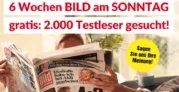 Gratis: 6 Wochen Bild am Sonntag (Keine Kündigung nötig)