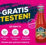 Gratis testen: Born Premium Tomaten Ketchup (100 % Cashback)