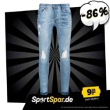 BRAVE SOUL Taylor Skinny Fit Denim Cut Out Herren Jeans für 9,99 € zzgl. 3,95 € Versand