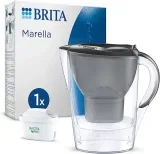 BRITA Wasserfilter-Kanne Marella graphit (2,4l) inkl. 1x MAXTRA PRO All-in-1 Kartusche (inkl. 1x MAXTRA PRO All-in-1 Kartusche) für 12,99 € inkl. Prime-Versand (statt 25,00 €)