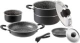 BRUNNER Campinggeschirr und Kochgeschirr aus Aluminium – Set Pirate 7+1 Ø 20 cm für 48,80 € inkl. Versand (statt 74,90 €)