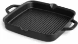 BURNHARD Gusseisen Grillpfanne (quadratisch, 30 cm) für 27,12 € inkl. Prime-Versand (statt 33,90 €)