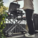 BURNHARD Tragbarer 2-Brenner Gasgrill WAYNE inkl. Rollwagen