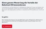 BahnCard 25 Aktion – 50% Flexpreis-Rabatt nur im Juli