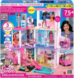 Barbie Dream House (114 cm) – 3-stöckiges Puppenhaus mit Barbie-Pool, Rutsche, Barbie-Rollstuhllift – für 167,99 € inkl. Versand (statt 209,99 €)