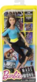Barbie-Puppe Made to Move Barbie-Serie – mit braunen Haaren und blauem Yoga-Shirt und schwarzer Hose für 21,99 € inkl. Prime-Versand (statt 47,19 €)