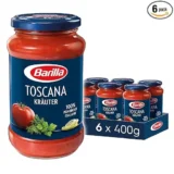 Barilla Pastasauce Toscana Kräuter – Italienische Sauce 6er Pack (6x400g) ab 9,67 € inkl. Prime-Versand