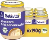 Bebivita Abendbrei Grieß-Banane-Apfel (6x190g)