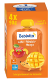 Bebivita Kinder-Spaß, Apfel-Pfirsich-Mango, 4er Pack ( 4 x 4 x 90 g ) ab 6,19 € inkl. Prime-Versand (statt 10,60 €)