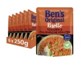 Ben’s Original Express Risotto Fertiggerichte Tomaten & italienische Kräuter 6 Packungen (6 x 250g) für 8,89 € inkl. Prime-Versand