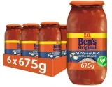 BEN’S ORIGINAL Sauce Süß-Sauer und extra Gemüse (6x675g) ab 14,00 € inkl. Prime-Versand (statt 28,49 €)
