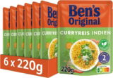 Ben’s Original Express Reis Curryreis Indien 6 Packungen (6 x 220g) für 8,00 € inkl. Prime-Versand