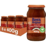 Ben’s Original Sauce Chili con Carne 6 Gläser (6 x 400g) ab 6,97 € inkl. Prime-Versand