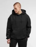 Bequemer Urban CLASSICS Herren Hoodie Rippbündchen Kapuze mit Baumwolle Schwarz TBI0408 (Gr. S bis XXL)