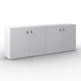 Bessagi Home Sideboard Mick Weiß MDF (Weiß 180/69,5/40 cm) für 108,99 € inkl. Versand (statt 250,00 €)