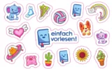 Gratis: Einfach Vorlesen! Sticker, Plakate, Postkarten & Poster