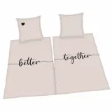 Better together Partner Bettwäsche 4459258250 (2X Set 135 x 200 cm + 80 x 80 cm) für 18,94 € inkl. Versand (statt 53,38 €)