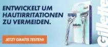 Gratis: Gilette Rasierer Skin Guard kostenlos testen