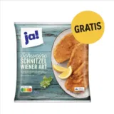 Gratis: ja! 750g Schweine Schnitzel ( REWE APP – 10,00 € MBW) statt 4,29 €