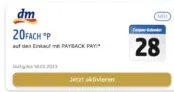 DM/ Payback – Mit Payback Pay am 17.02./18.02. 20 Fach Punkten + Mehrfachcoupons (z.B.: 20 Fach)