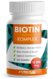 ProFuel Biotin hochdosiert 10.000 mcg – Haarwuchs, Haut & Nägel – Biotin + Zink + Selen – 365 Tabletten ab 6,34 € inkl. Prime Versand