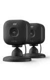 Blink Mini 2K+ (neueste Generation) Sicherheitskamera mit Netzstecker (2 Stück)