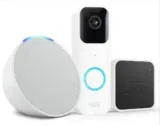 Blink Video Doorbell, weiß + Sync Module 2, Funktionert mit Alexa + Echo Pop für 44,99€