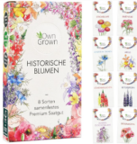 Blumen Samen Set: 8 Sorten Historische Blumen Saatgut Set
