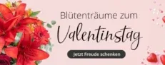 Blumen zum Valentinstag 🫶 6 € Gutschein auf alles bei Valentins ohne MBW